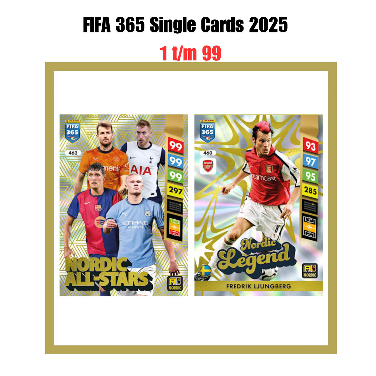 FIFA 365 Stickers 2025 - Single Cards 