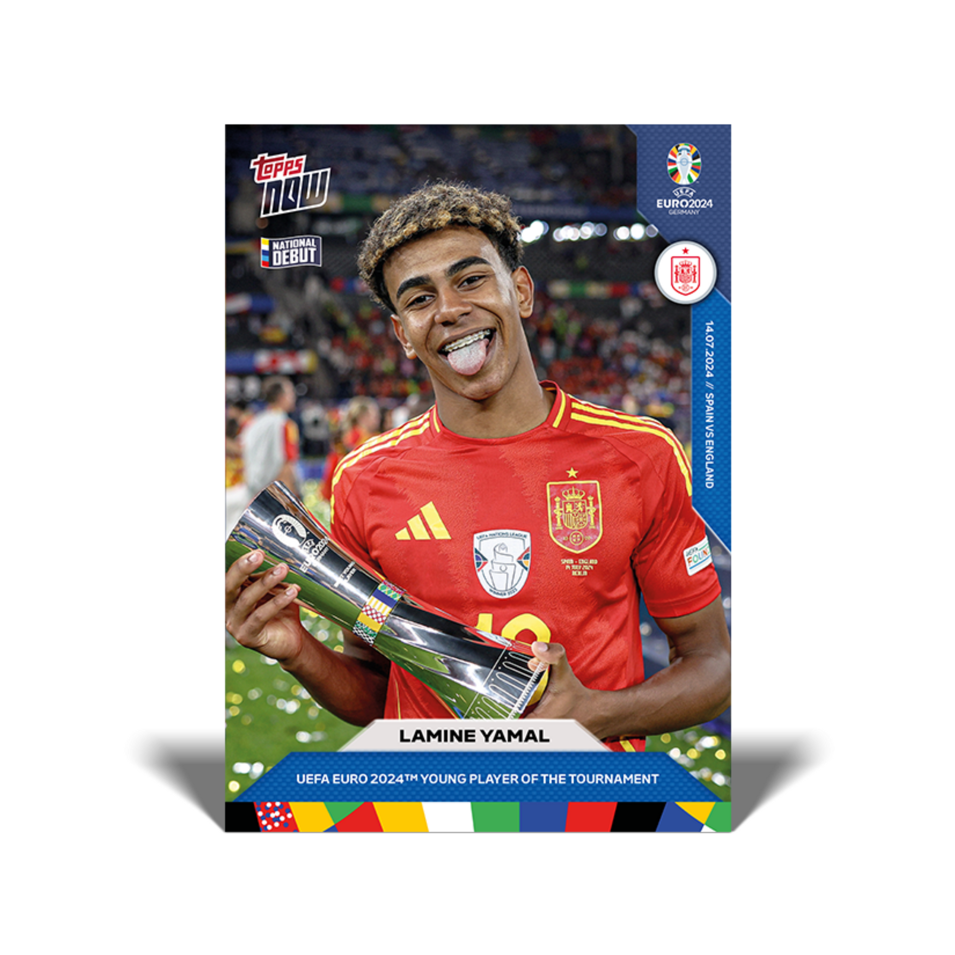 Lamine Yamal - UEFA EURO 2024™ Young Player of the Tournament - EURO 2024 TOPPS NOW® Card 62