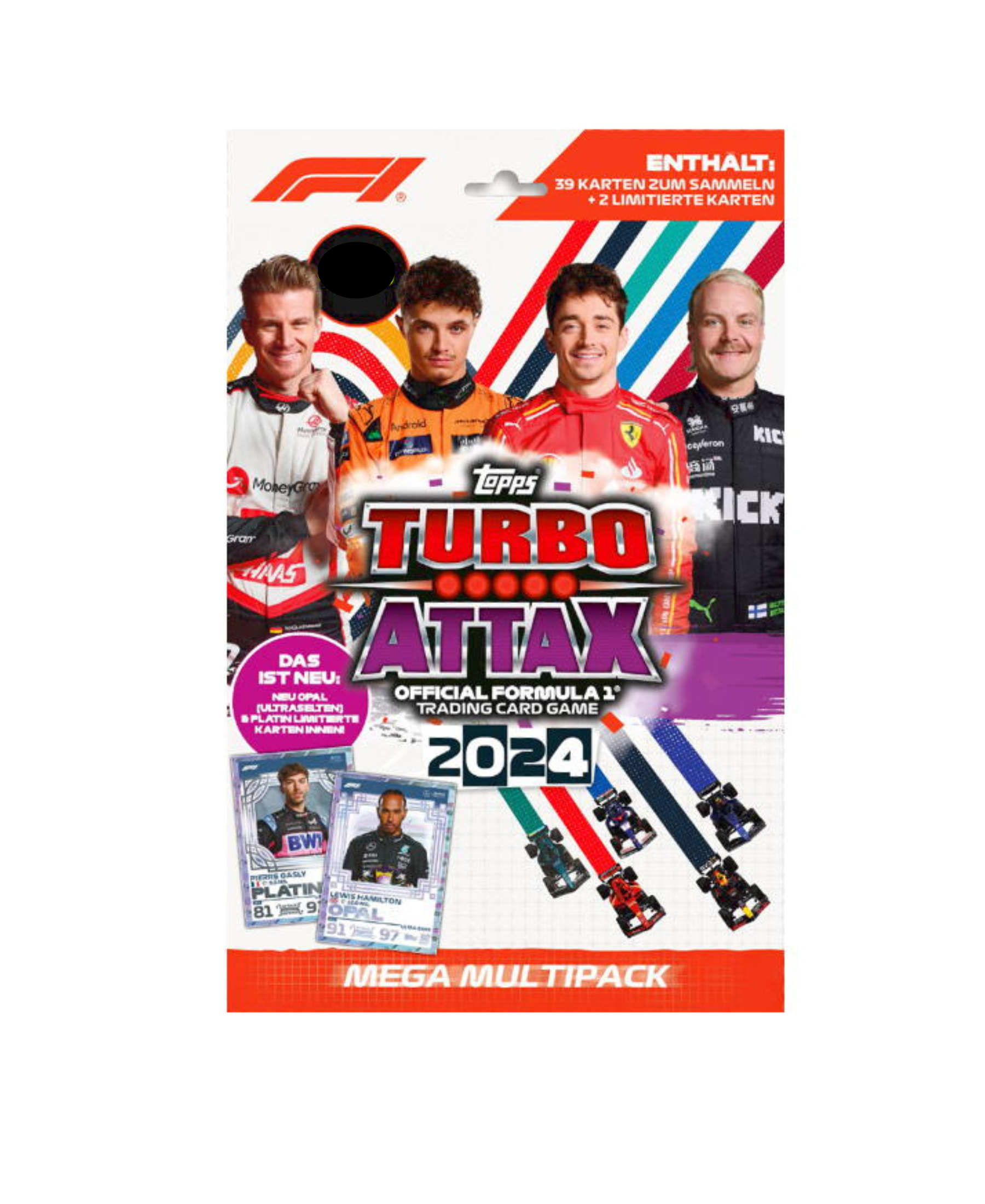 Topps F1 Turbo Attax 2024 Multipack - 41 Kaarten, Inclusief 2 Limited Editions