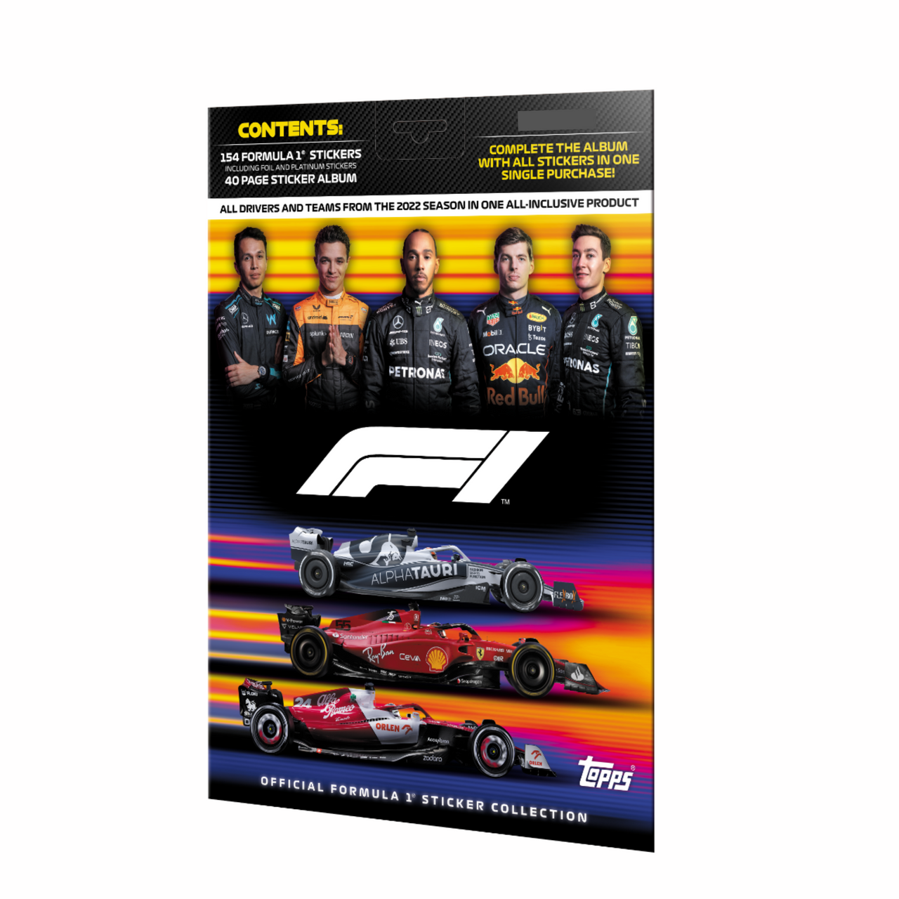 Formula 1 Stickers 2022 - Complete Sticker and Album Set!