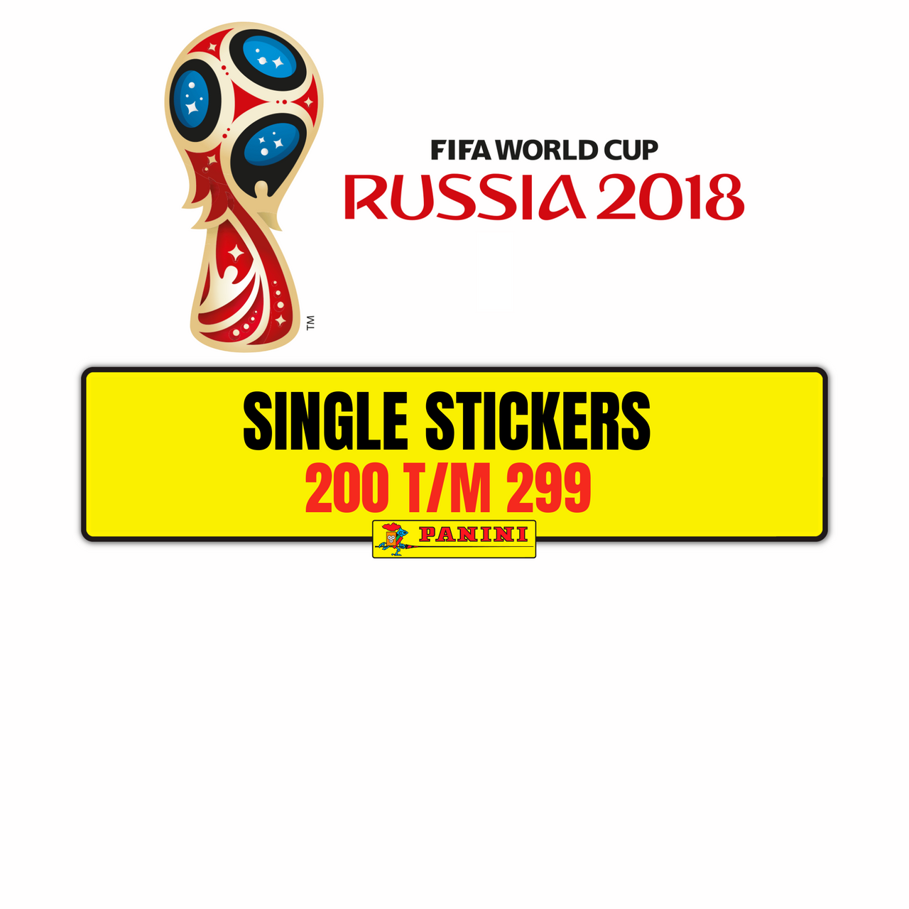 PANINI 2018 FIFA World Cup official sticker collection
